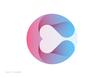 Love + C logo 99designs apps icon brand logo branding c letter c logo colorful creative gradient illustration lettermark logo logodesign love modern logo monogram professional water wave wordmark