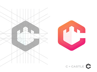 C & Castle logo 3d 99designs brand logo branding c c letter c logo castle construction contest win logo 99designs gradient graphic design home illustration lettermark logo logodesign modern logo professional logo wordmark