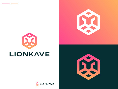 Lion Line art Minimalist logo 2 color logo 99designs alphabate animal branding colorful gradient illustration lettermark line art lion logo logodesign minimal minimalist modern logo overlaping professional logo tigar wordmark