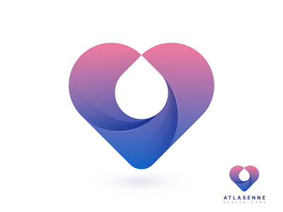 Water drop & Love logo 3d 99designs branding clinic colorful contest win logo flat logo gradient health care logo hospital illustration lettermark logo logodesign modern logo overlaping spa text based logo water wordmark