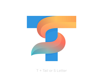 T Letter + tail or S Letter 99designs best logo designer branding curve fox gradient illustration lettermark logo logodesign logomark modern logo professional s logo t logo tail wave wordmark