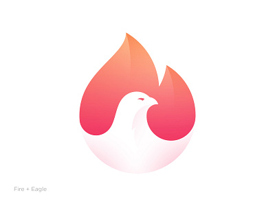 Flame + Eagle 3d 99designs bird branding colorful dove eagle fire fiverr flame gradient illustration lettermark logo logodesign modern logo overlaping pink orange upwork wordmark