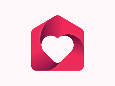 Home Icon + Love Shape logo 3d 99designs branding colorful construction creative fiverr gradient home house illustration lettermark logo logodesign love modern modern logo overlaping red wordmark