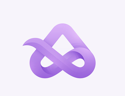 A Letter & Infinity love 2d 3d 99designs a letter logo app icon branding creative fiverr flat gradient illustration infinity lettermark logo logodesign love modern logo professional upwork wordmark