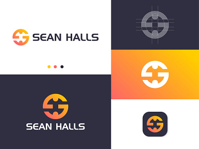 S + H Letter logo 3d 99designs bird logo brand identity branding fiverr gradient h logo illustration lettermark logo logodesign modern logo professional logo s logo sh logo tech logo technology upwork wordmark