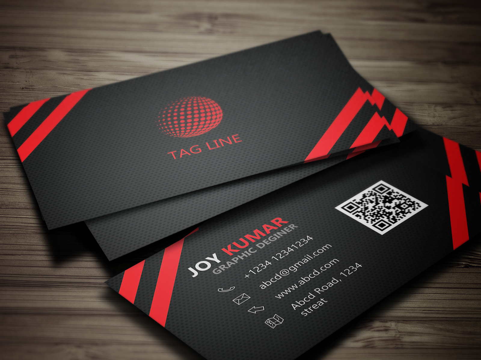 Black Business card. by Joy Kumer on Dribbble