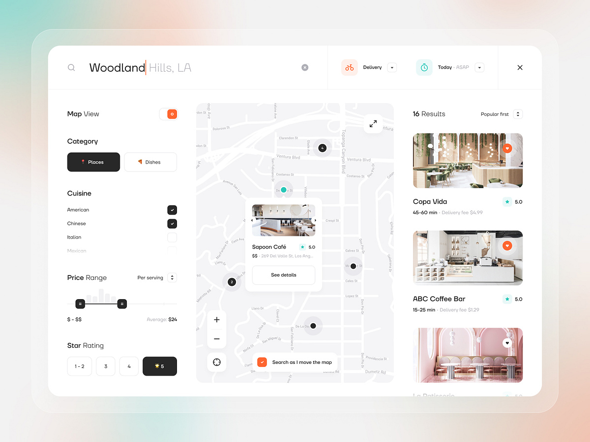 Map UI designs, themes, templates and downloadable graphic elements on