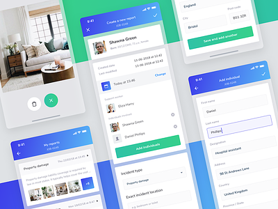 Incident reports app clean design form interface ios minimal mobile report sketch ui ux