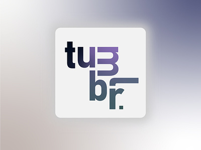Tumblr App Logo abstract adobe branding design digital flat illustration illustrator logo ui