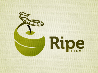 Ripe Films Logo contemporary corporate identity logo simple