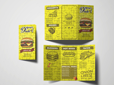 Restaurant Tri-Fold Brochure restaurant menu tri fold brochure