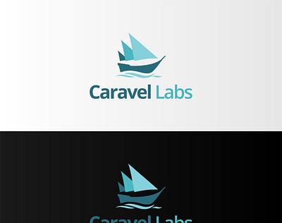 Caravel Labs Logo branding design flat icon illustration illustrator logo minimal type vector