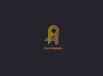 Point Historic Logo design flat illustrator logo minimal type typography