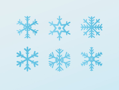 Snowflake Vector Pack design elements flat icon illustration illustrator minimal vector vector pack