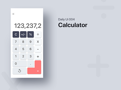 #Daily Ui 004 Calculator app branding design icon type typography ui ux web website