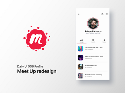 #Daily Ui 006 Profile