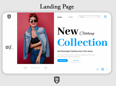 Landing Page | Fashion Clothing fashion landing page design minimal ui ux web web banner web design website women