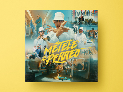 Daddy Yankee - MÉTELE AL PERREO cover art graphic design illustration