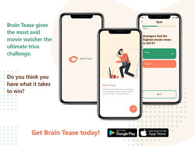 Quiz app mockup