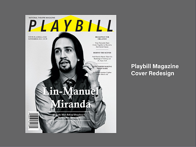 Playbill Magazine Cover Design