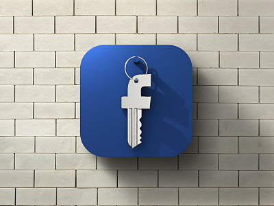 Facebook Security Icon facebook flat icon ios key keys network password security social user