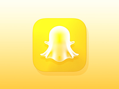Snapchat icon 3d 3diconguru app apple ghost icon ios snapchat