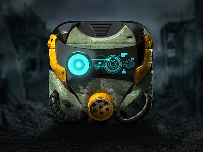 Sergeant C'Borg icon 3d app apple cyborg game icon ios sergeant