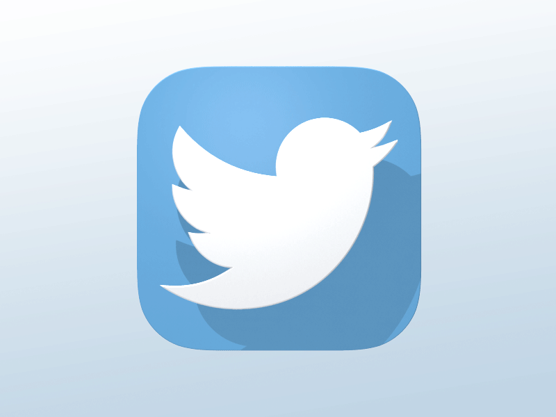 Twitter animation bird flat icon ios tweet twitter