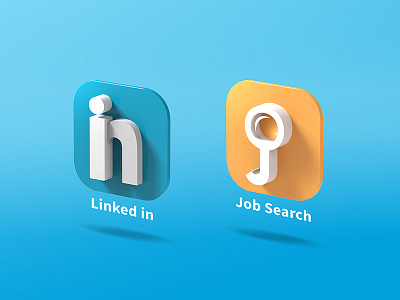 Linkedin and Job Search Icons