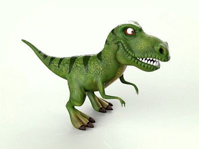 Little dinosaur 3d character creature dino dinosaur fun game kids play sculpting t rex toy