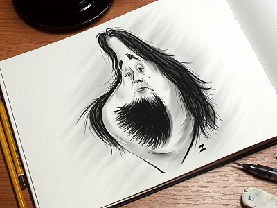 Chumlee austin caricature chumlee drawing goofy illustration pawnshop pawnstars russell sketch