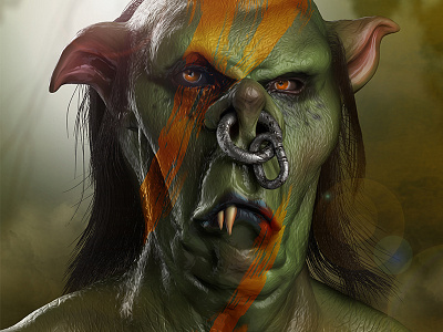 The Greeng 3dart art beast cgi character concept creature design greeng monster