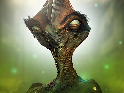 Bladehead alien bladehead cgart character conceptart creature gameart illustration scary