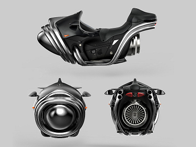 The Beast - MB Jetbike cgi concept conceptart futuristic jetbike mercedes productdesign skybike superbike