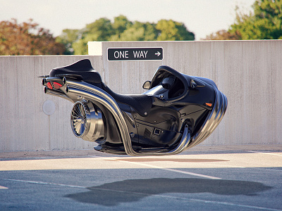 The Beast - MB Jetbike 3dart beast cgi concept futuristic jetbike mercedes skybike superbike vehicle