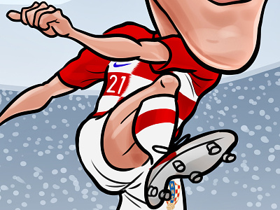 Vida caricature croatia domagoj fifa football russia2018 soccer vatreni vida worldcup