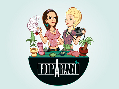 Potparazzi 2d activism adobe illustrator canada cannabis design illustration marijuana vancouver