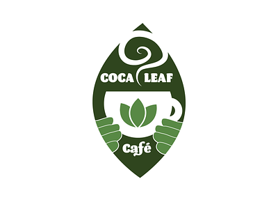 Coca Leaf Café cafe canada coca coca leaf colombia equador gary wintle graphic design green healing logo peru shaman south america vancouver vector
