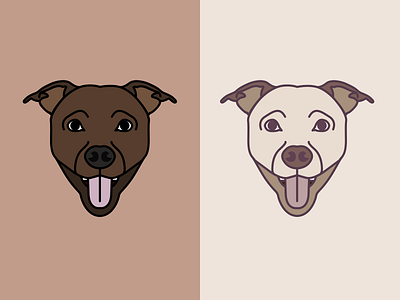 My lovely dog and best friend 🐶 animal character design dog illustration logo pet