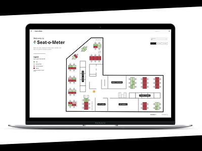 Design Draft for an Office Seat Booking Web Page