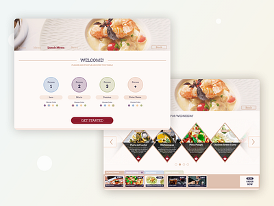 Restaurant Ordering Tablet App Quick Design Draft app design restaurant ui