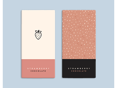 𝙎𝙀𝙇𝙁 𝙋𝙍𝘼𝘾𝙏𝙄𝘾𝙀 | Strawberry Chocolate Wraps branding chocolate illustrator illustrator design minimalism minimalistic
