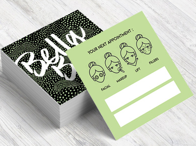 𝙎𝙀𝙇𝙁 𝙋𝙍𝘼𝘾𝙏𝙄𝘾𝙀 | Beauty Business Cards