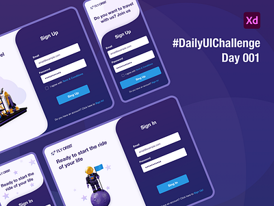 Daily Design Challenge Day 001 adobe xd dailychallenge design ui ux