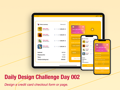 Credit Card Checkout adobe xd credit card dailychallenge design ui ux