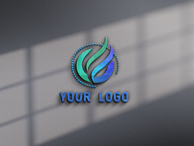 logo mockup with 3D logo 3d logo 3d logos design logo mockup logodesign photoshop psd psd design psd mockup