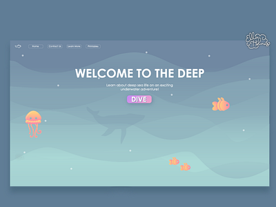 The Deep | Educational Website [concept] design landing page ux web web concept webdesign webdesigning website website concept