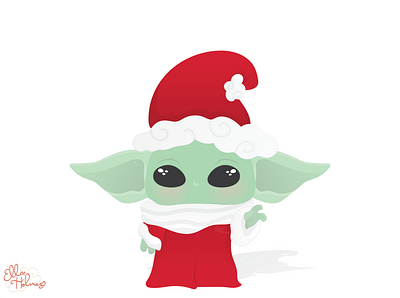 Baby Yoda | Christmas Edition art baby yoda drawing illustration illustration art illustration design illustrations illustrator star wars starwars yoda