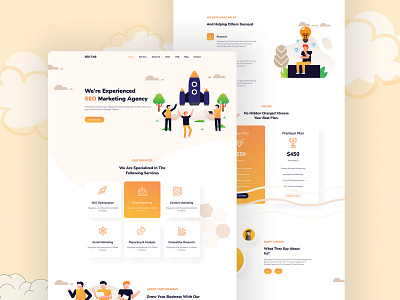 SEO Marketing Agency - SeoTab design graphic design illustration seo seo marketing ui vector
