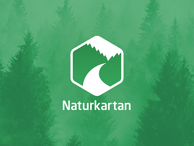 Naturkartan Logotype forest logotype road